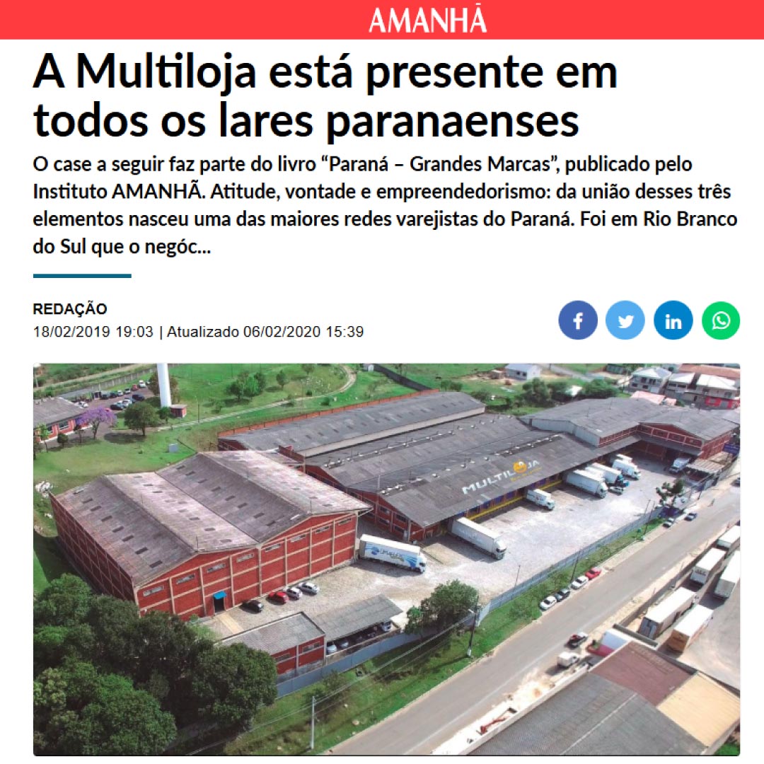 A Multiloja está presente em todos os lares paranaenses