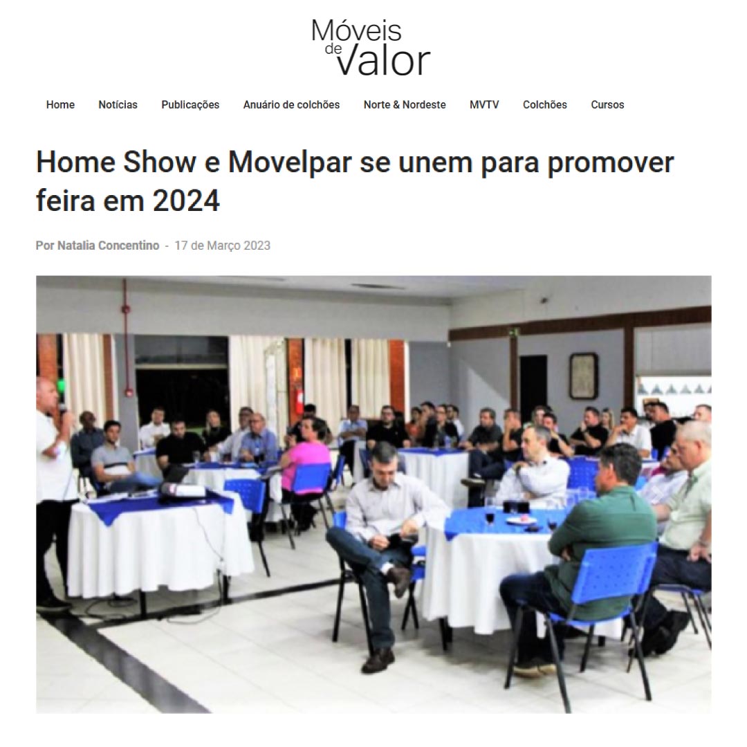 Movelpar Home Show 2024: união histórica entre Movelpar e Home Show consolida Arapongas como capital nacional do setor moveleiro